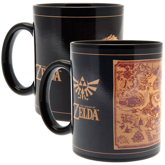 The Legend Of Zelda Heat Changing Mug Map