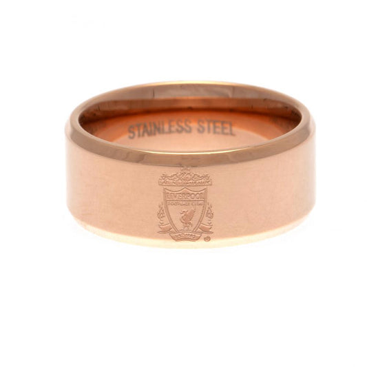 Liverpool FC Rose Gold Plated Ring Large