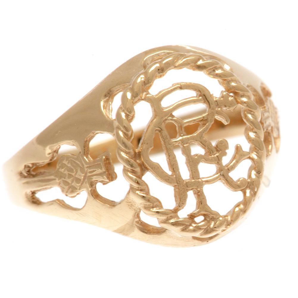 Rangers FC 9ct Gold Crest Ring X-Small