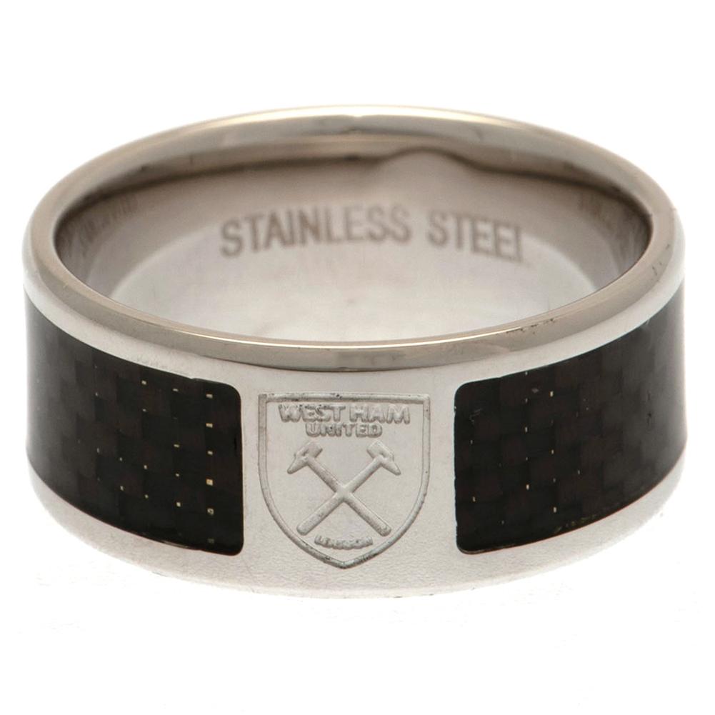 West Ham United FC Carbon Fibre Ring Medium