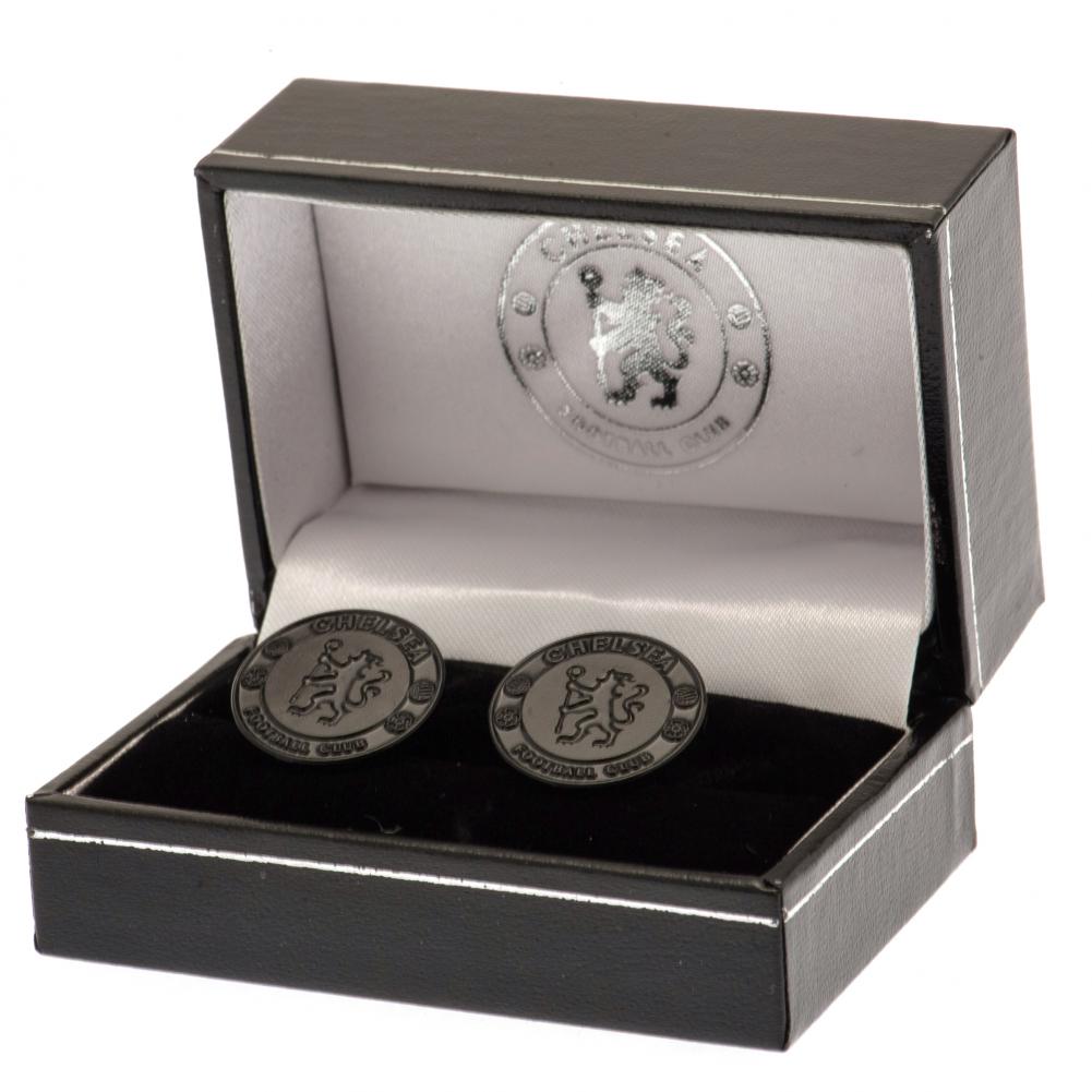 Chelsea FC Black IP Cufflinks