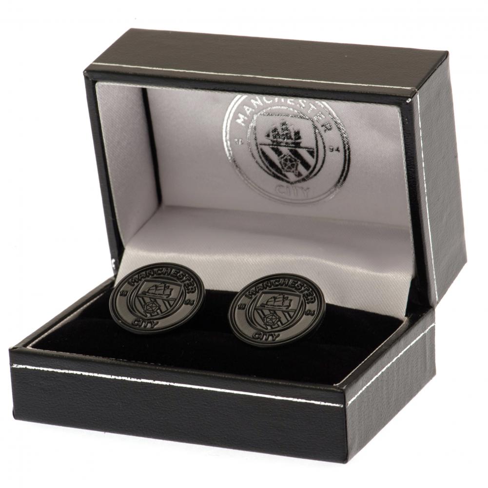 Manchester City FC Black IP Cufflinks