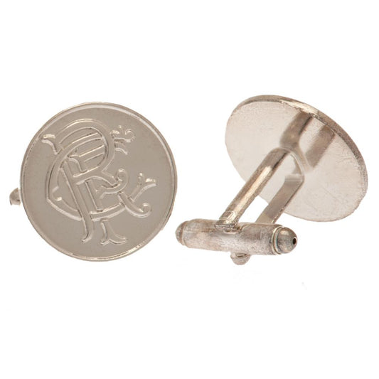 Rangers FC Silver Plated Formed Cufflinks