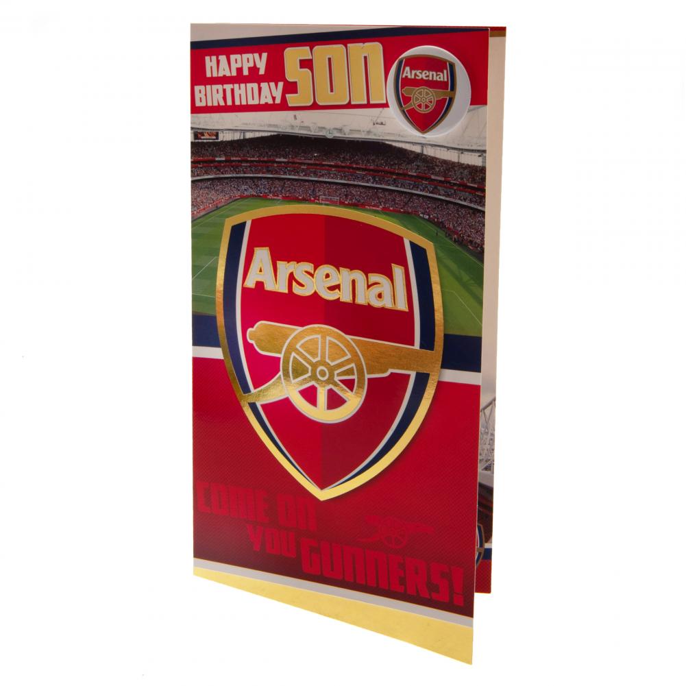 Arsenal FC Birthday Card Son