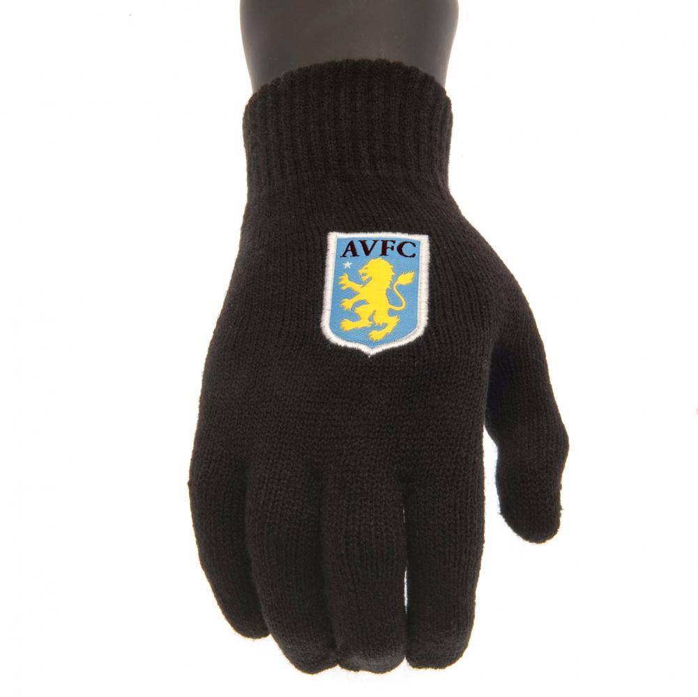 Aston Villa FC Knitted Gloves Junior