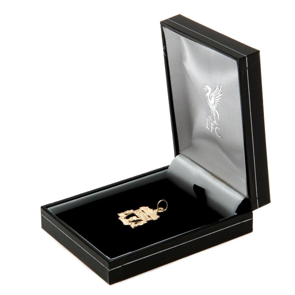 Liverpool FC 9ct Gold Pendant Crest Medium