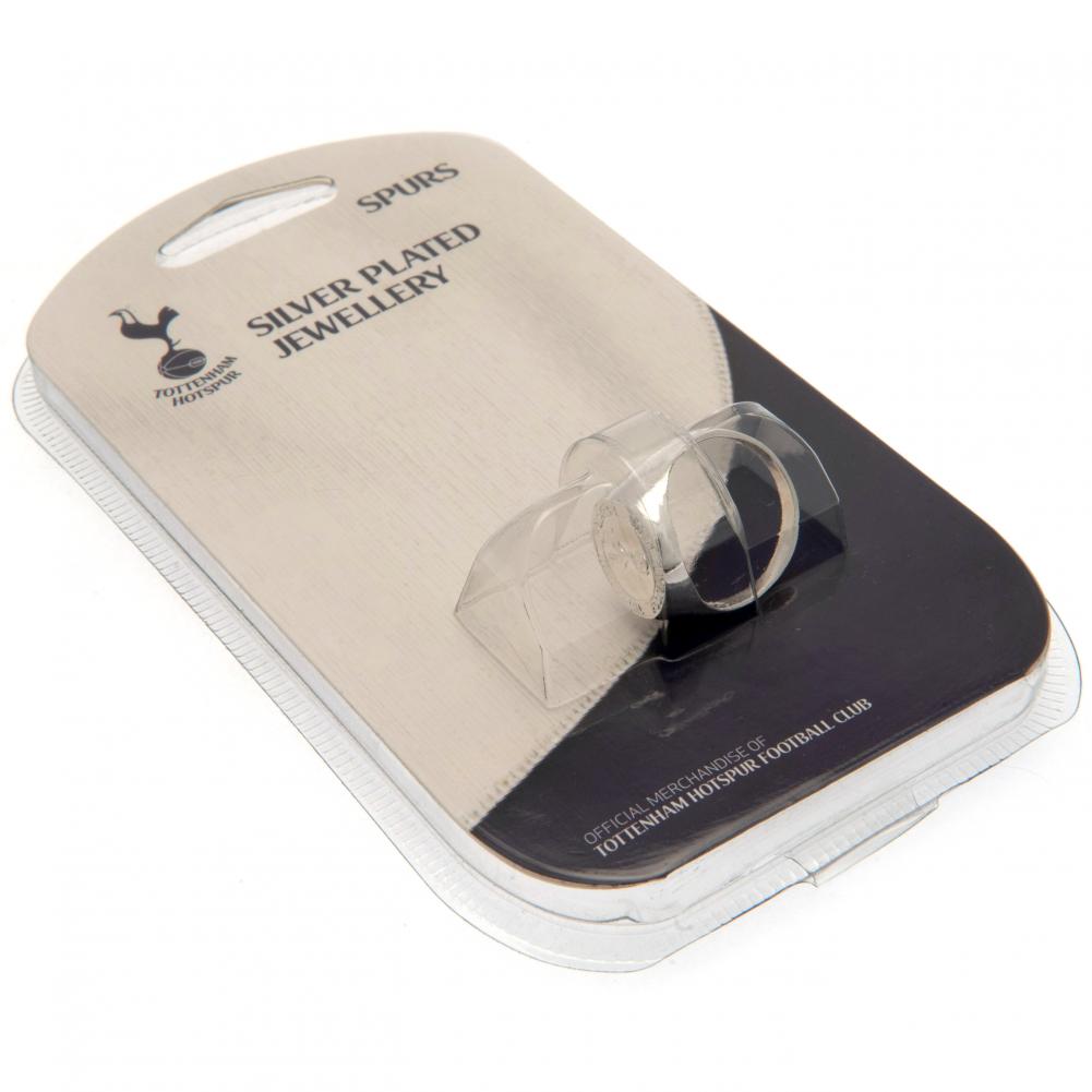 Tottenham Hotspur FC Silver Plated Crest Ring Medium