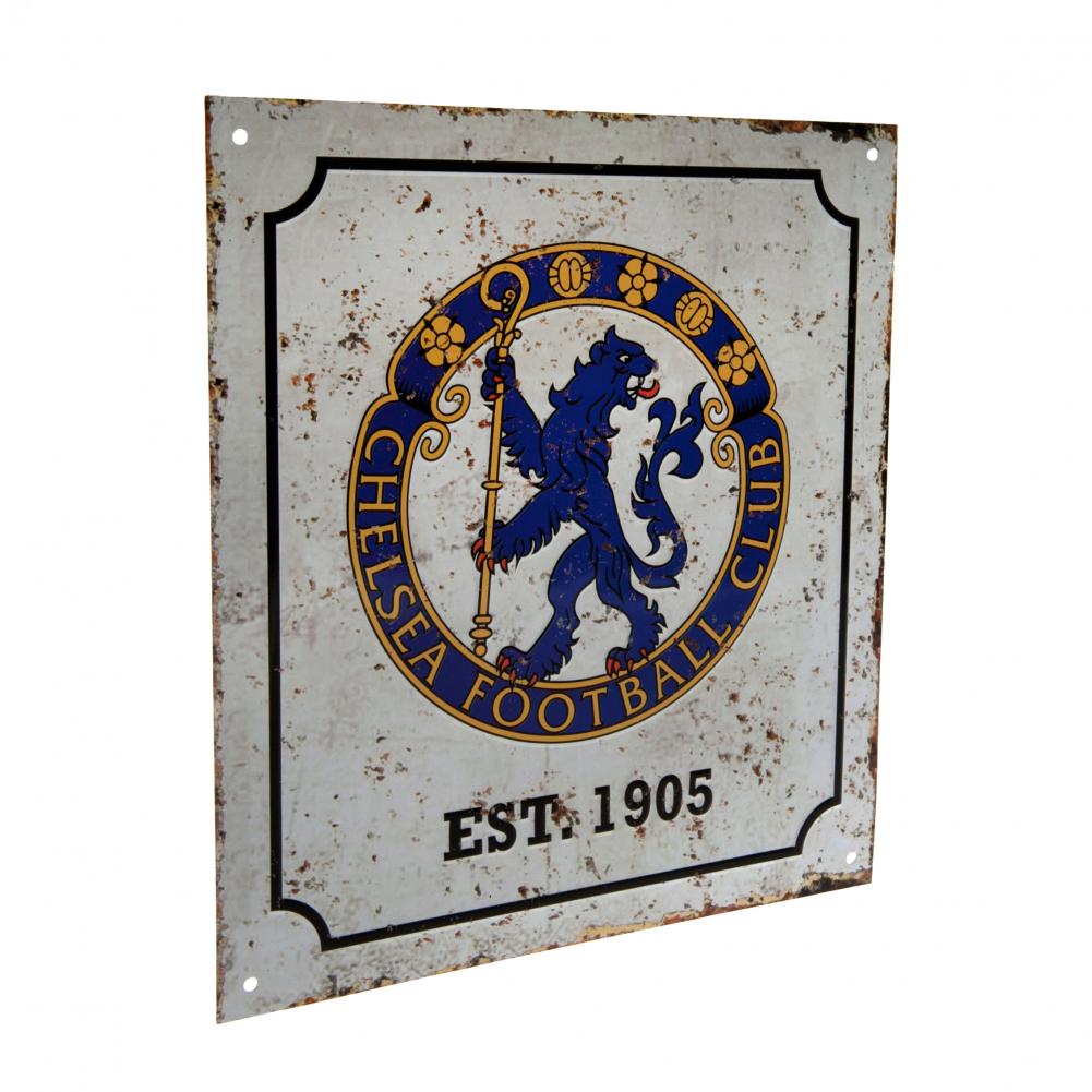 Chelsea FC Retro Logo Sign