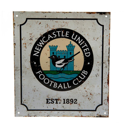 Newcastle United FC Retro Logo Sign