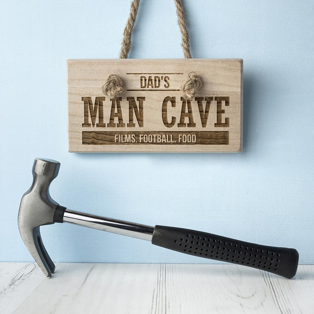 MAN CAVE - Personalised wooden Man Cave or Shed Sign.-Personalised Gift By Sweetlea Gifts