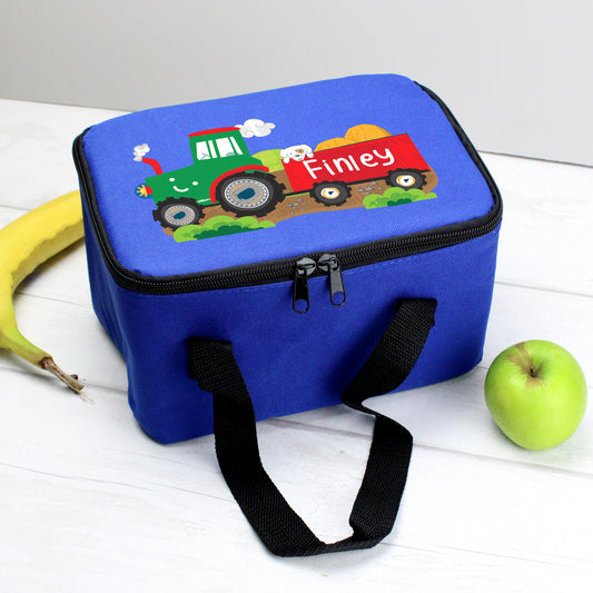 Tractor Blue Lunch Bag By Sweetlea Gifts