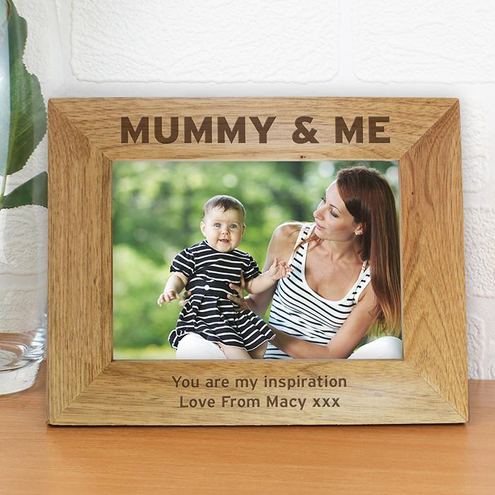 Personalised Mummy & Me Wooden Photo Frame-Personalised Gift By Sweetlea Gifts