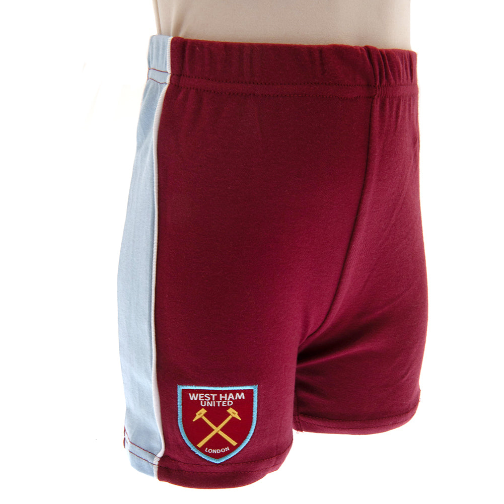 West Ham United FC Shirt & Short Set 6-9 Mths CS