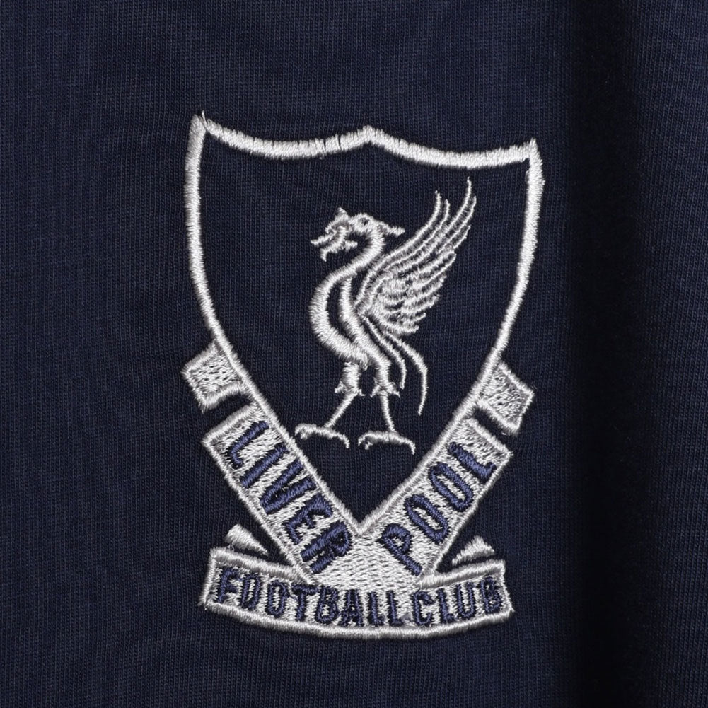 Liverpool FC 88-89 Crest T Shirt Mens Navy S