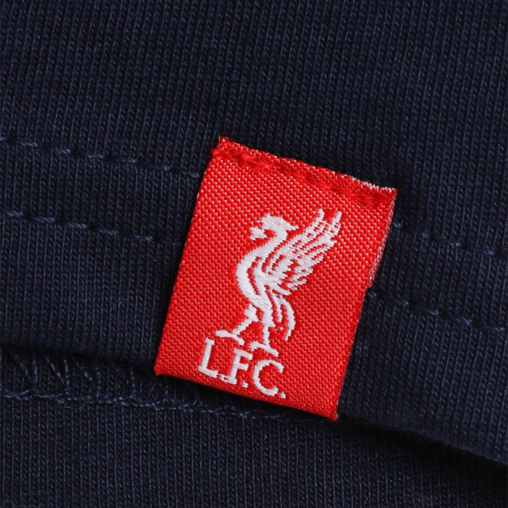 Liverpool FC 88-89 Crest T Shirt Mens Navy S