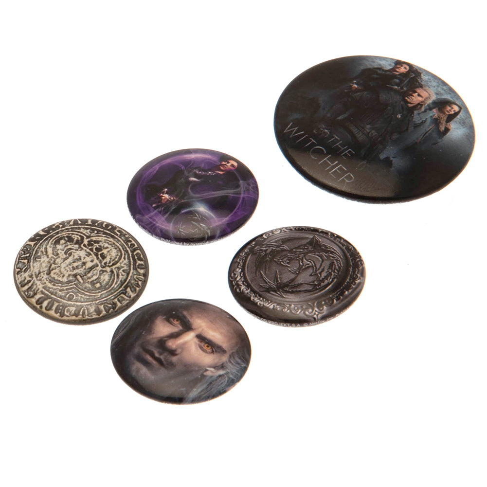 The Witcher Button Badge Set