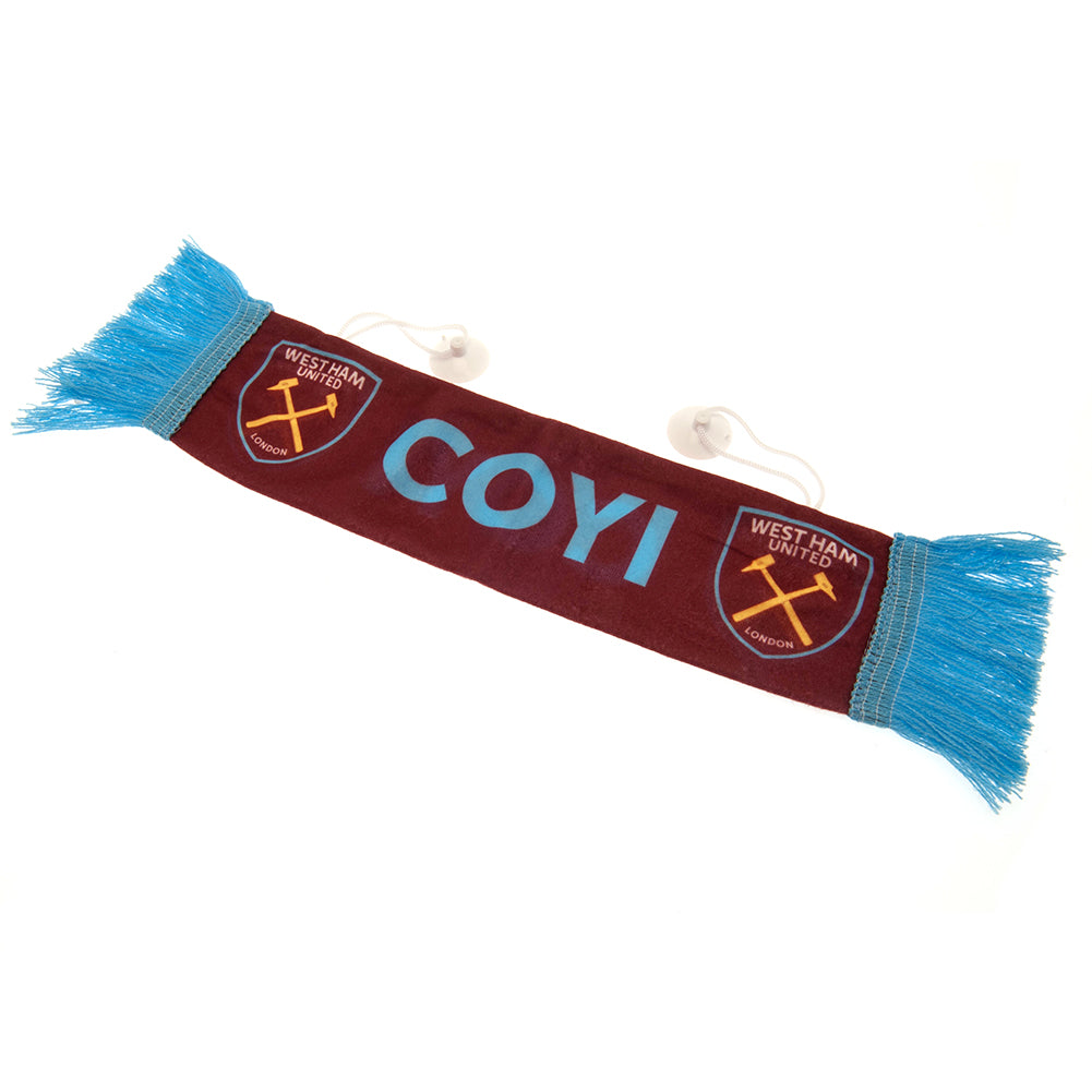 West Ham United FC Mini Car Scarf