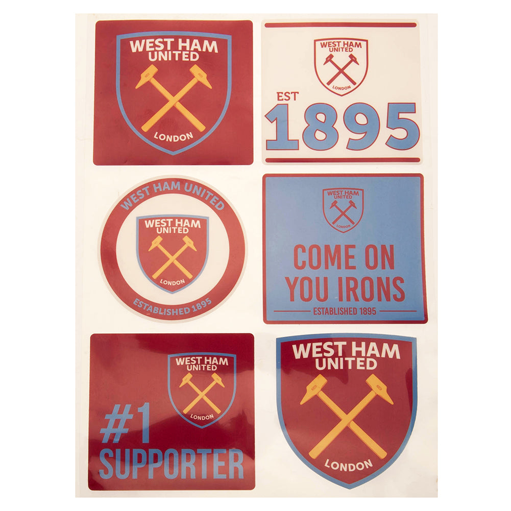 West Ham United FC Car Decal Set