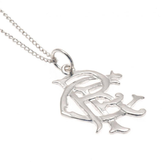 Rangers FC Sterling Silver Pendant & Chain Small