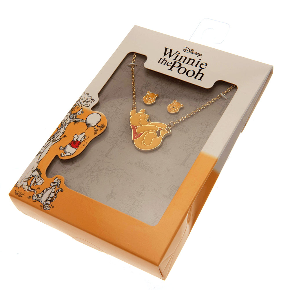 Winnie The Pooh Fashion Jewellery Necklace & Earring Set