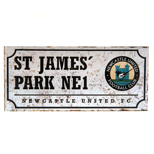 Newcastle United FC Street Sign Retro