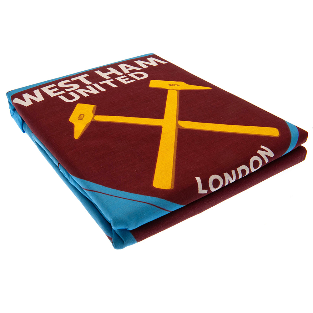 West Ham United FC Single Duvet Set CS