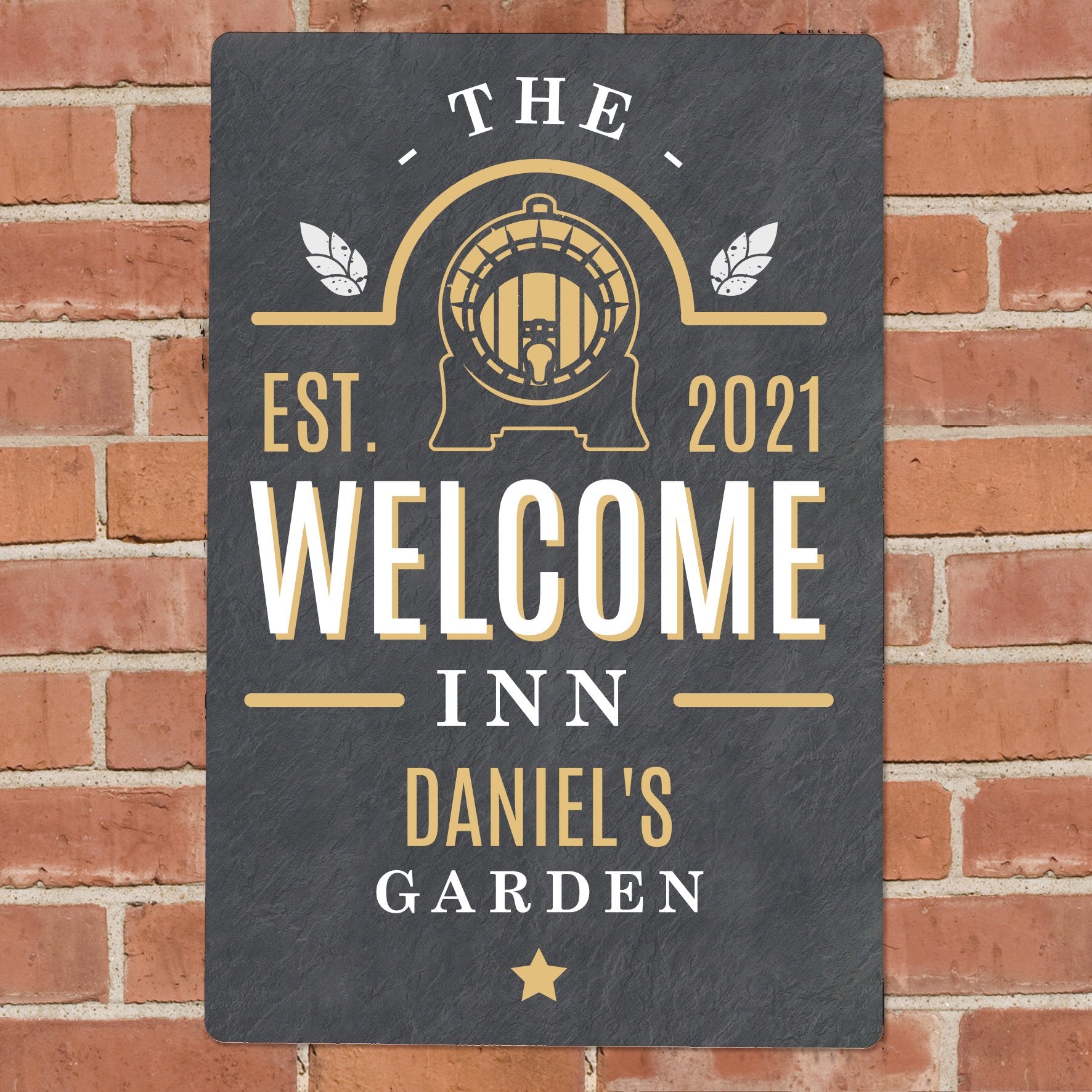 The Welcome Inn Personalised home bar summer house sign-Personalised Gift By Sweetlea Gifts