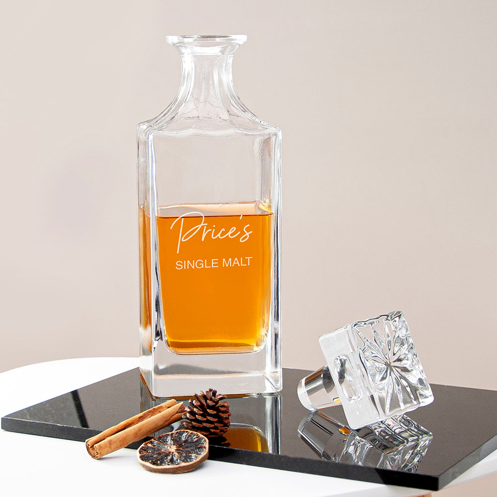 Timeless Signature Personalised Square decanter